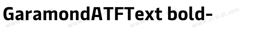 GaramondATFText bold字体转换